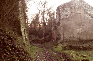 Ghost town of Monterano in Ruins