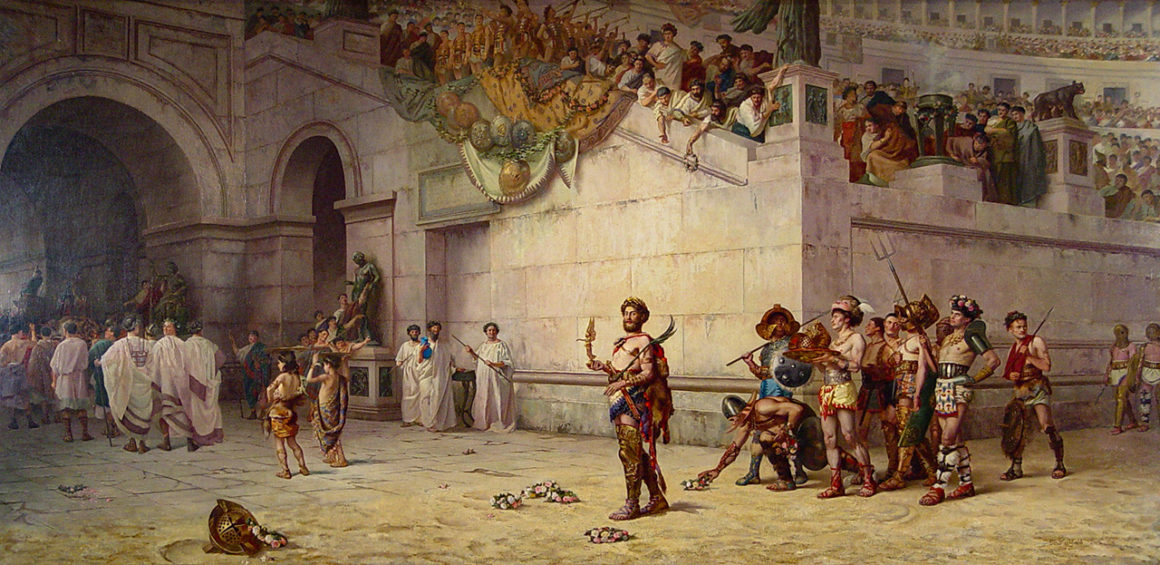 Roman Emperor as Gladiator