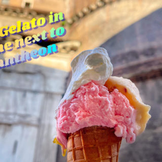 Best gelato in Rome Cremeria Monteforte near the Pantheon