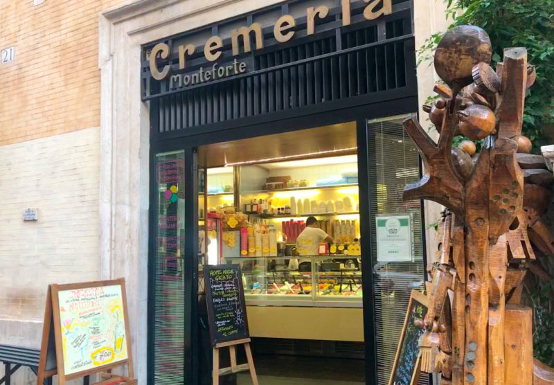 Cremeria Monteforte where to find the best gelato in Rome Pantheon